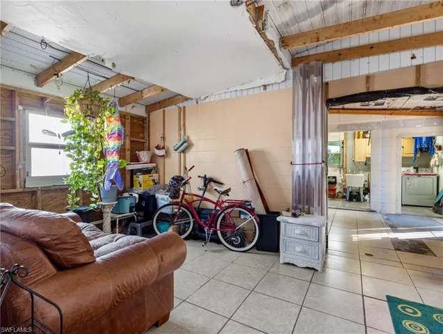 2nd bay of garage being used as a bonus room