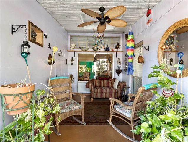 Screened porch - great for plants!