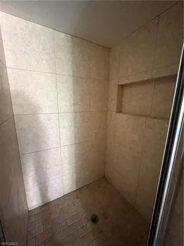 large tiled shower