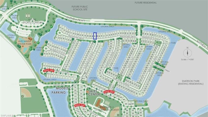 Map showing the location of lot 87
