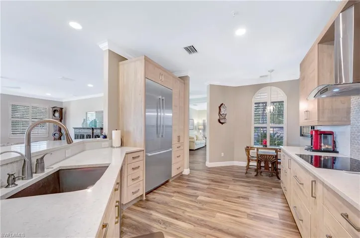 Kitchen with Custom Cabinets and Stainless Appliances
