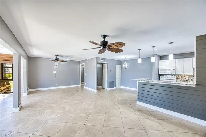 Tile floors - kitchen, living, dining
