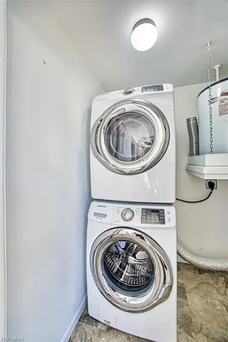 Laundry area inside off of sunroom
