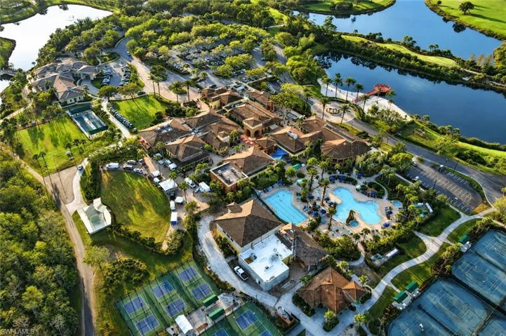 Arial of community amenities