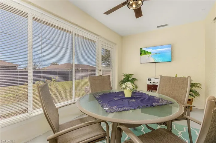 Enclosed Lanai.