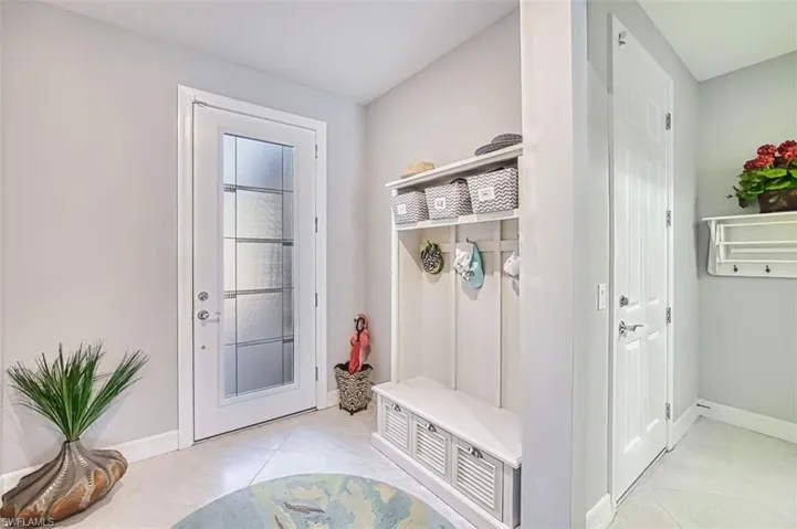 Mudroom with baseboards