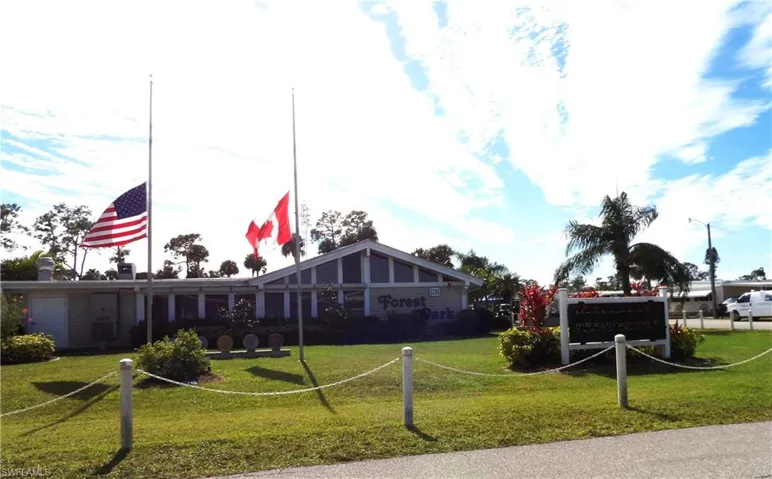 Surrounding community with a lawn