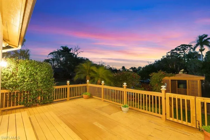 View of deck