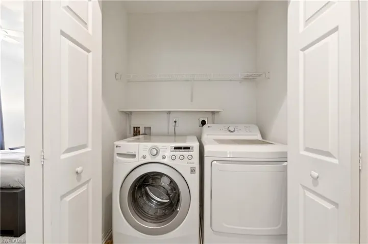 Laundry area with separate washer and dryer