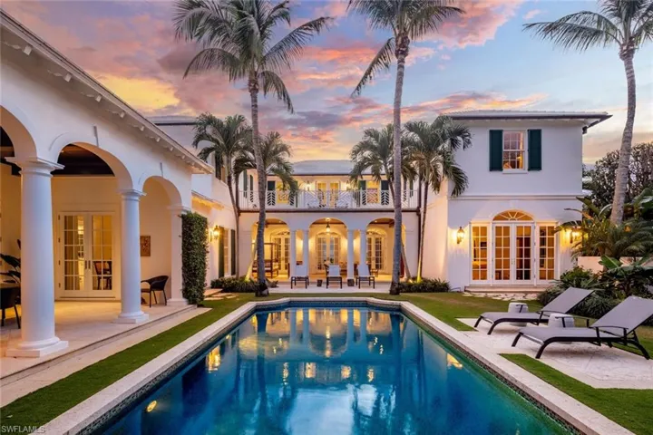 Poolside at Sunset