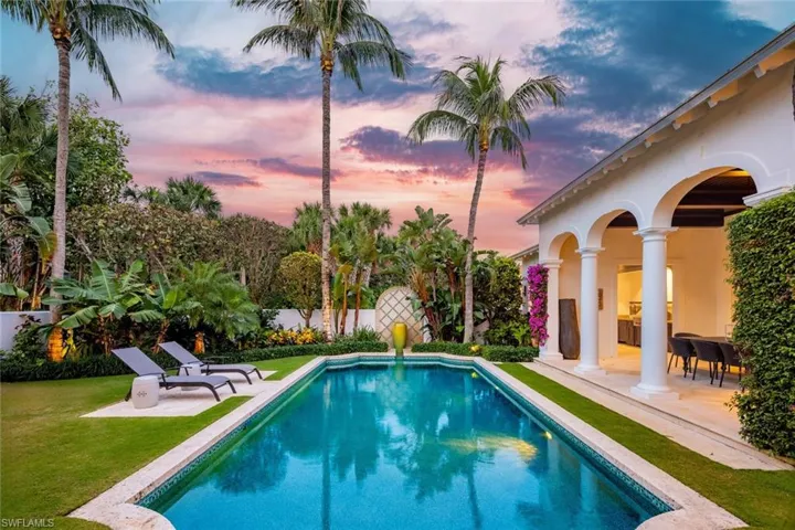Poolside at Sunset
