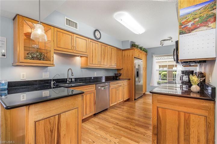 Updated kitchen with granite countertops