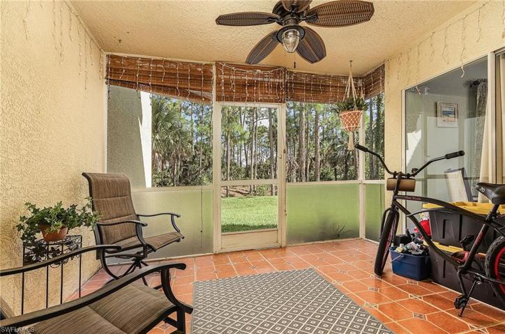 Screened Lanai with view of preserve/canal