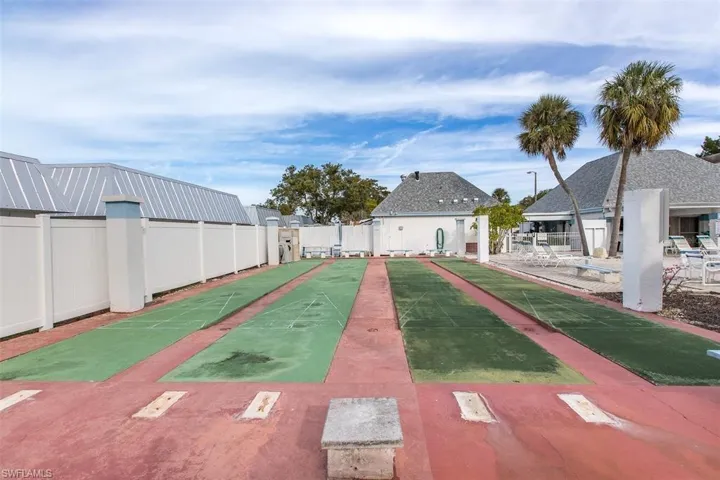 View of community with shuffleboard