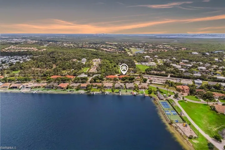 Aerial view of the complex and this beautiful home!