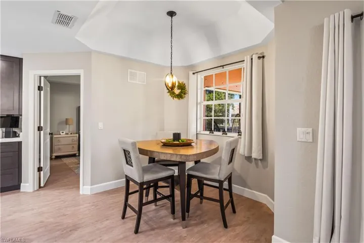 Comfortable dining area open to kitchen and living spaces—ideal for gatherings.