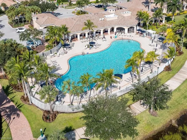 Drone View of community pool