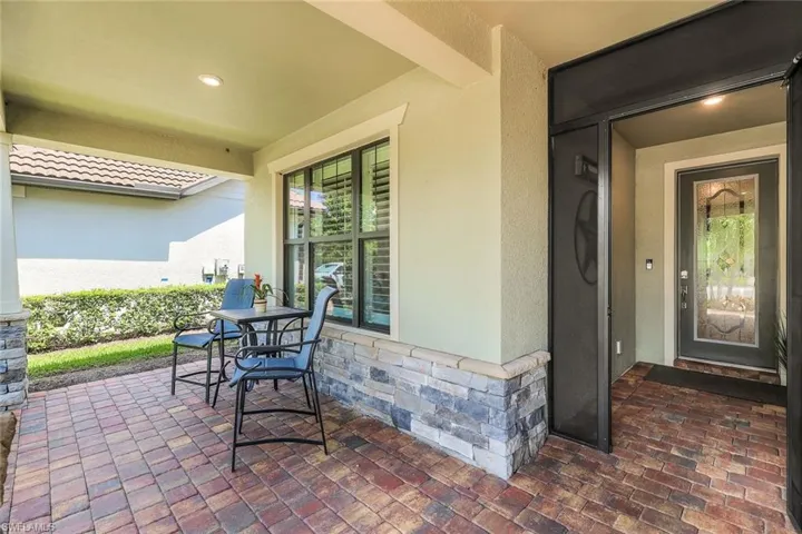 View of front porch
