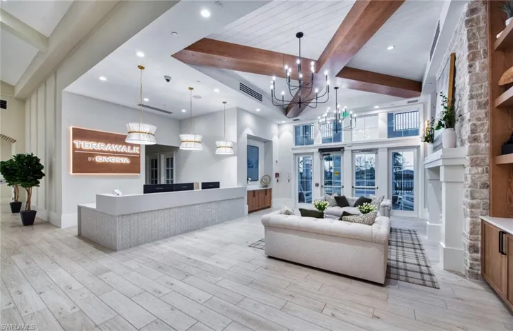 Clubhouse interior entry