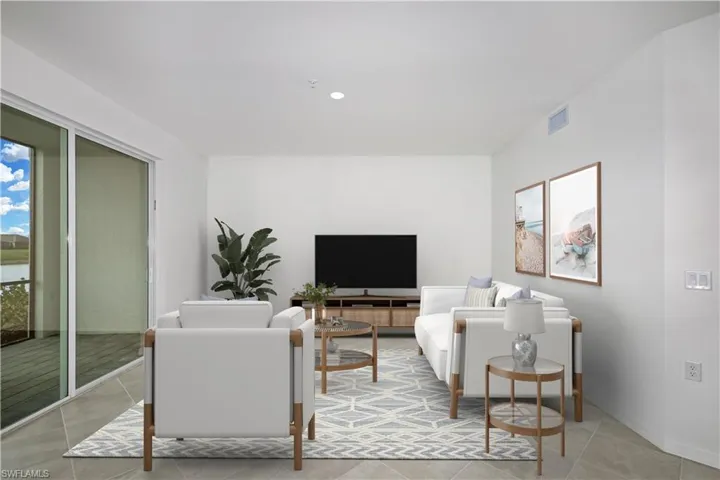 Virtually stage living room.
