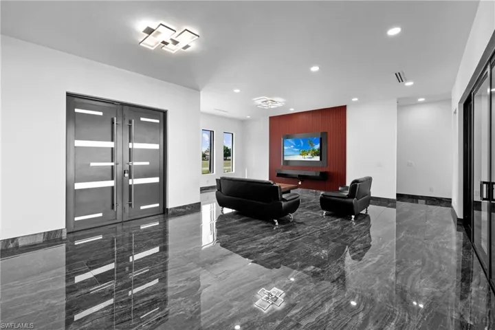 Lobby featuring recessed lighting