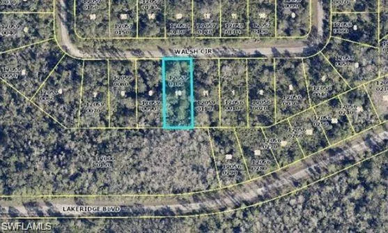 Aerial map of property and surrounding area