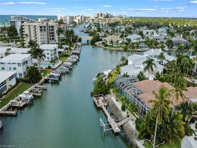 View of urban area with a nearby body of water