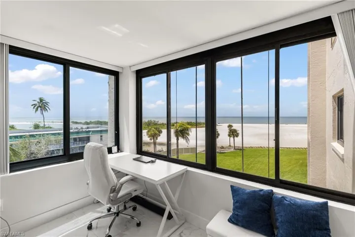 Office space with a water view and a healthy amount of sunlight