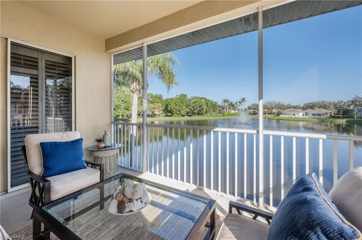 Lanai with a water view