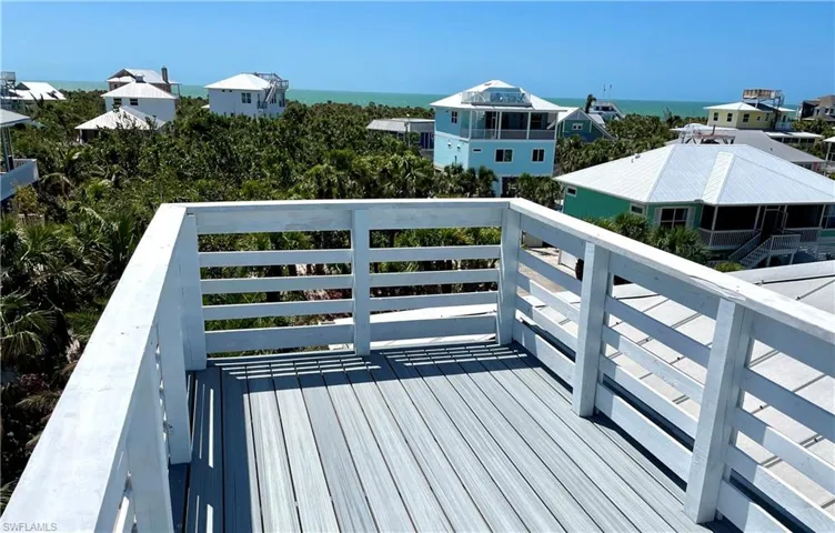 Crows Nest featuring Trex decking and white perimeter railing.