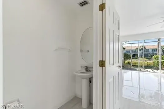 3rd Bathroom (1/2) off Living Room