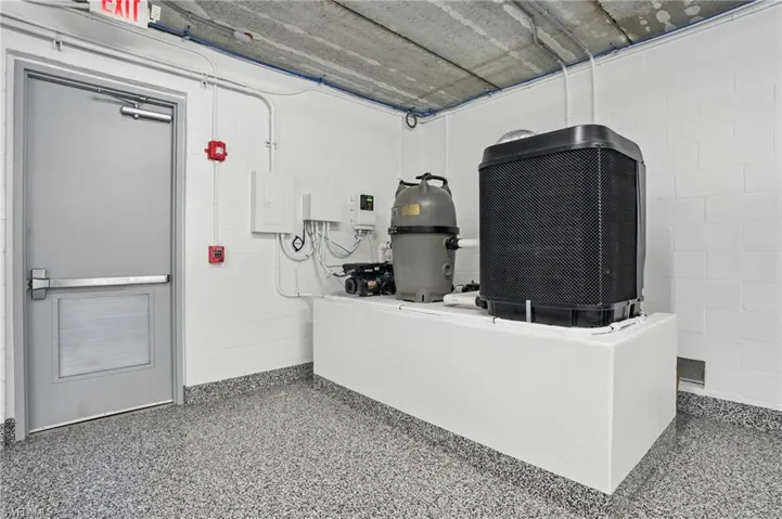 Pool equipment housed inside - VIRTUALLY EDITED