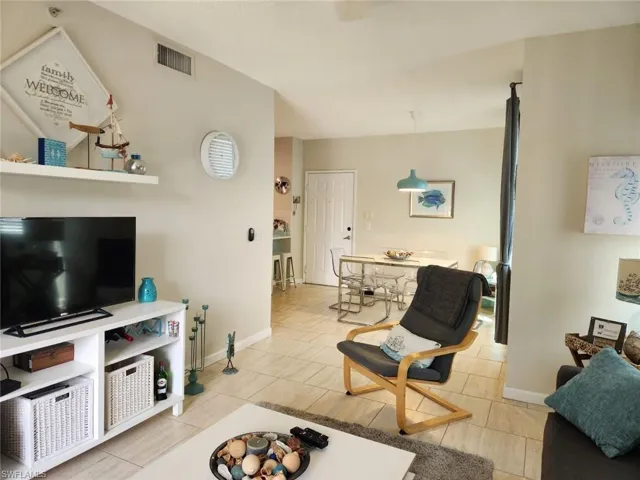 Living area with baseboards
