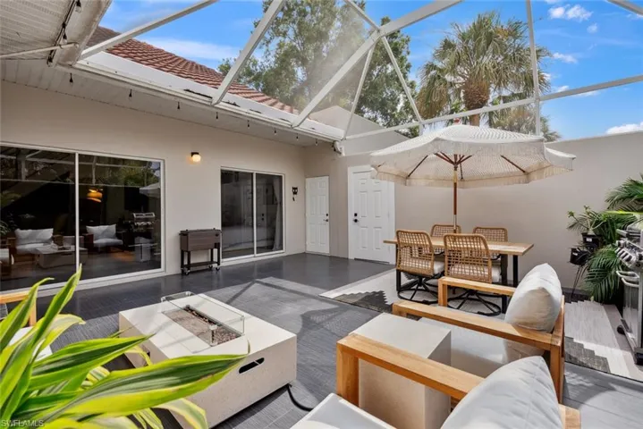 View of courtyard looking into residence