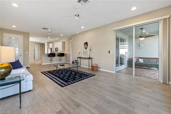 Living room featuring light hardwood / wood-style flooring