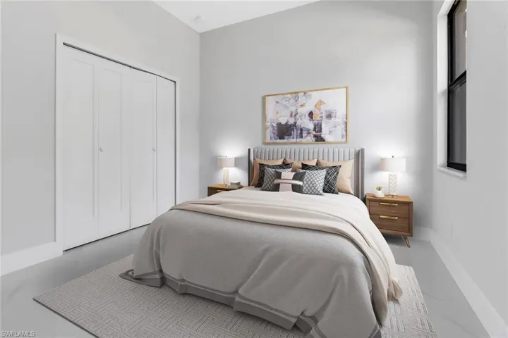 Bedroom with a closet