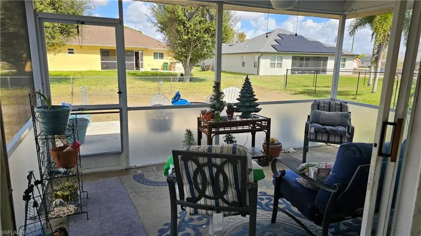 View of sunroom