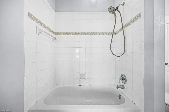 Full bathroom featuring shower / bathtub combination