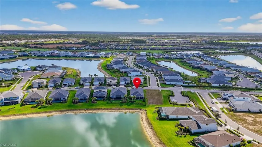 Aerial perspective of Northridge subdivision around the property