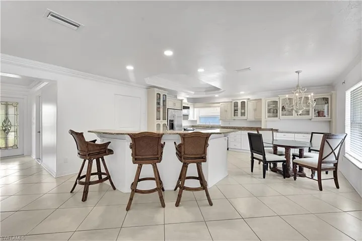 View of kitchen from the living room.