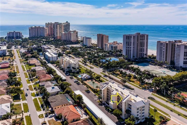 View of urban area with a nearby body of water