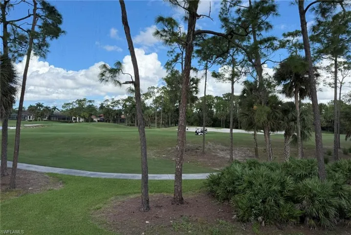 View from lanai of the golf course