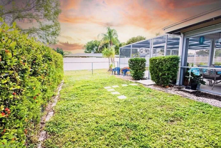 Fenced in dog run/area