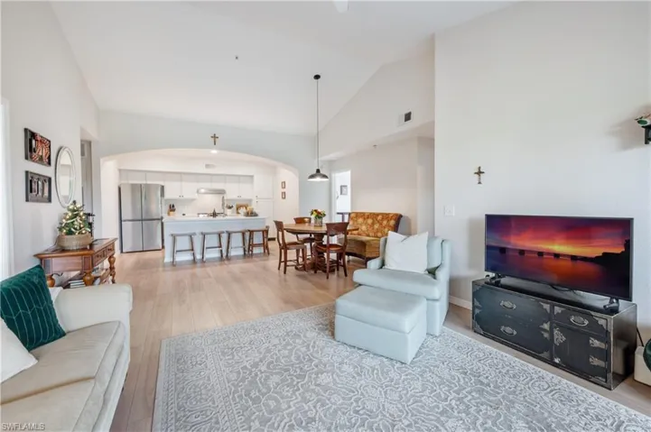 Vinyl Flooring, Vaulted Ceiling.