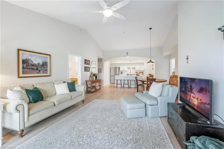 Vinyl Flooring, Vaulted Ceiling.