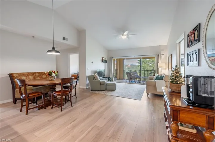 Vinyl Flooring, Vaulted Ceiling.