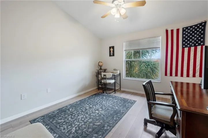 Vinyl Flooring, Vaulted Ceiling.