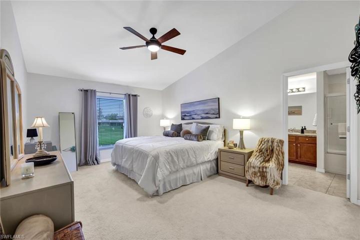 Spacious primary bedroom with ensuite.