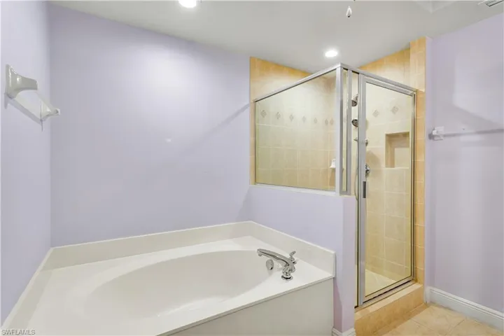 Separate Tub and Stand-Up Shower