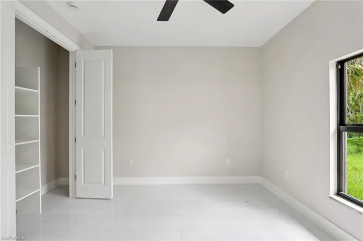 Bedroom 3 - all bedroom closets have built in shelving